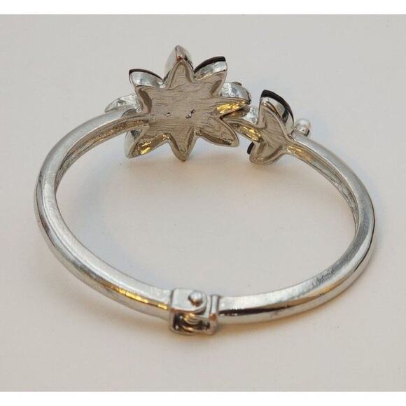 Vintage Charming Charlie Necklace and Bracelet Jewelry Set Black Dangle Crystals - Picture 4 of 6